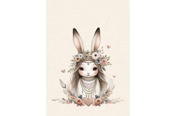 boho bunny girl 04